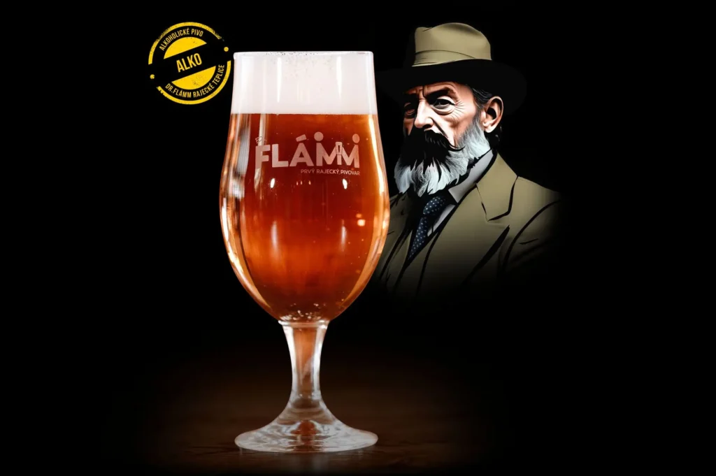 Remeselné pivo 12 leziak FLAMM v pohári