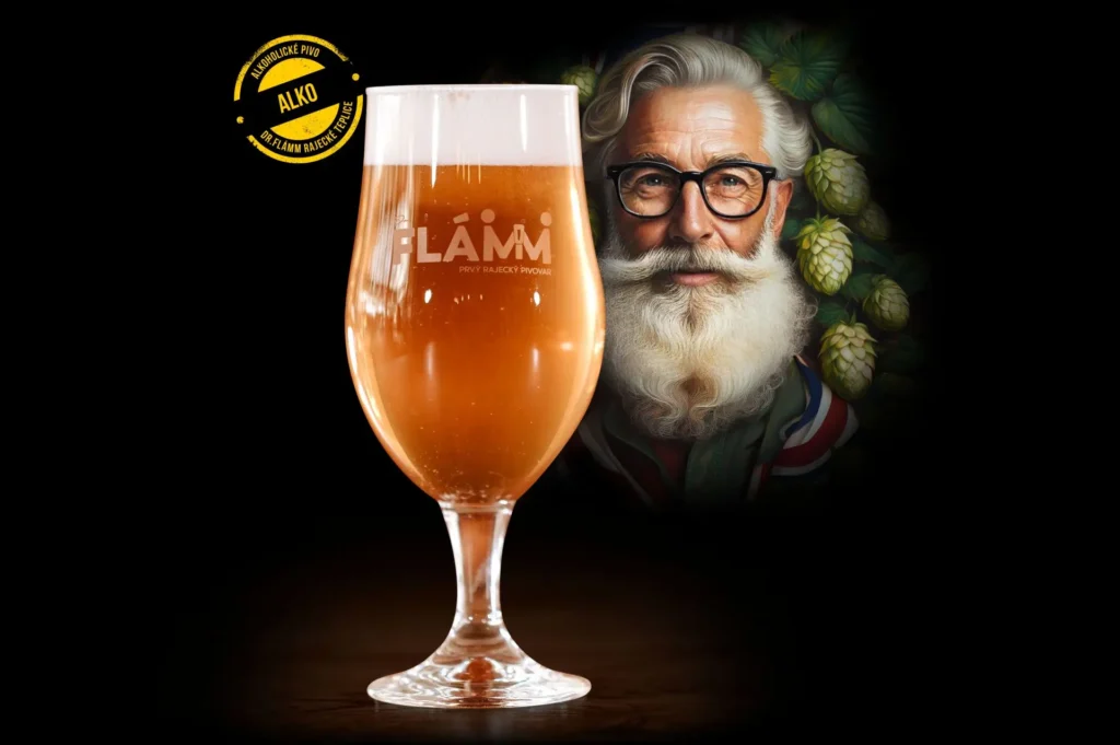 Remeselné pivo 13 ipa FLAMM v pohári