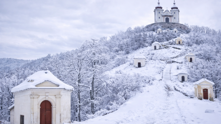 Kalvária Banská Štiavnica v zime
